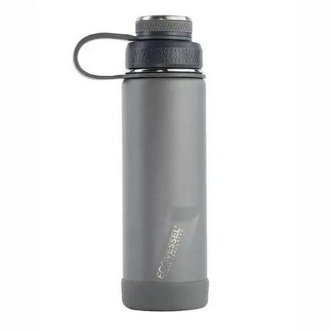 EcoVessel, Slate Gray Boulder Water Bottle, 20 Oz