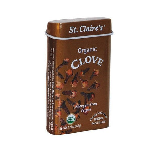 St. Claire's, Organics Clove Pastilles, 1.5 Oz St. Claire's