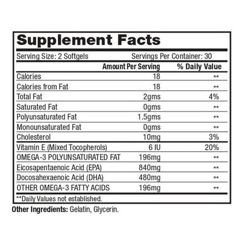 Vita plus, Fish Oil High Potency Enteric, 60 Softgels Vita plus