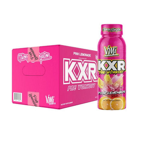 مشروب الطاقة JST WRK، بنكهة الليمون الوردي KXR، 12 أونصة (12 عبوة)