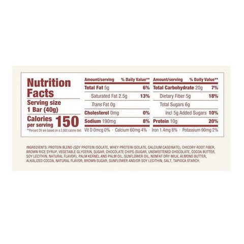 Pure Protein, Protein+ 150 Chocolate Chip Bar, 10 Count Pure Protein