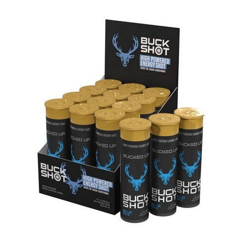 Bucked Up, Buck Shots Blue Raz, 12 Count