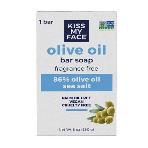 Kiss My Face, Olive Oil Bar Soap Fragrance Free, 8 Oz Kiss My Face
