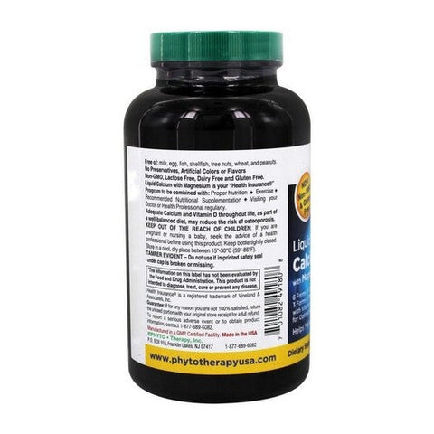 Phyto Therapy, Liquid Calcium With Magnesium, 180 Softgels Phyto Therapy