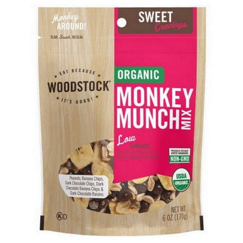 Woodstock, Organic Monkey Munch Snack Mix, 6 Oz (Case Of 8)