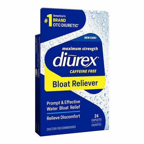 Diurex, Max Water Pills Aquagel, 24 Capsules