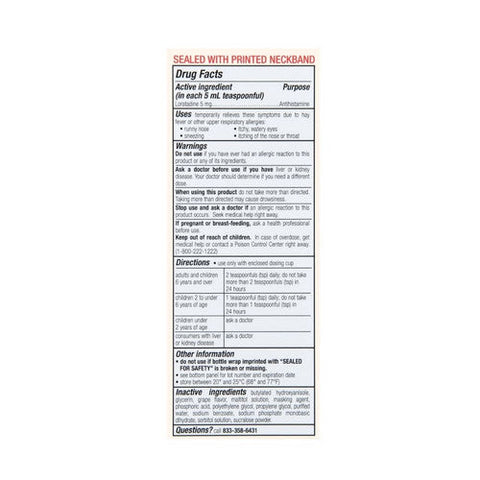 Foster And Thrive, Children's Allergy Loratadine Oral Solution, 4 Oz