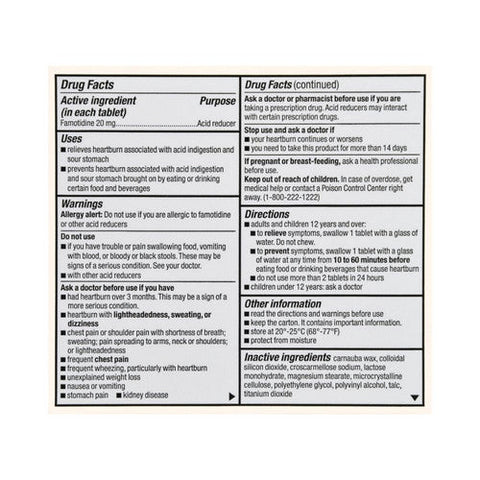 Foster And Thrive, Maximum Strength Acid Reducer, 20 Mg, 25 Tabs