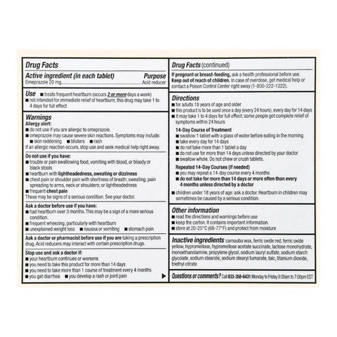 Foster And Thrive, Omeprazole Delayed Release, 20 Mg, 28 Tabs