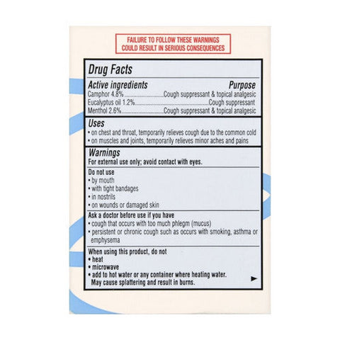 Foster And Thrive, Chest Rub Menthol, 3.53 Oz Foster And Thrive