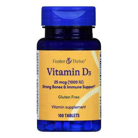 Foster And Thrive, Vitamin D3, 25 Mcg, 100 tabs Foster And Thrive