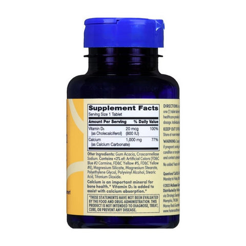 Foster And Thrive, Calcium Plus Vitamin D3, 1000 Mg, 60 Tabs Foster And Thrive