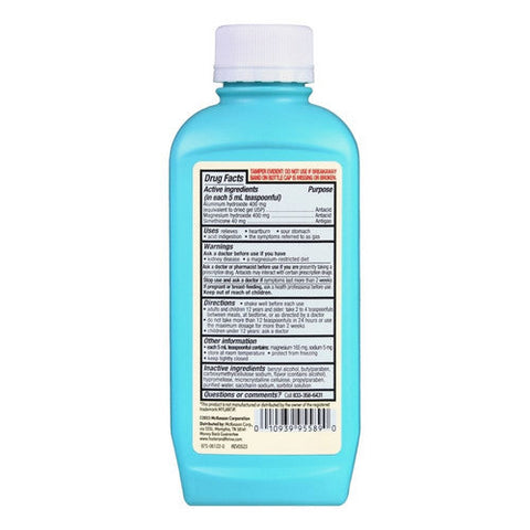 Foster And Thrive, Maximum Strength Antacid And Antigas Alumina Magnesia And Simethicone Oral Suspension Original, 12 Oz