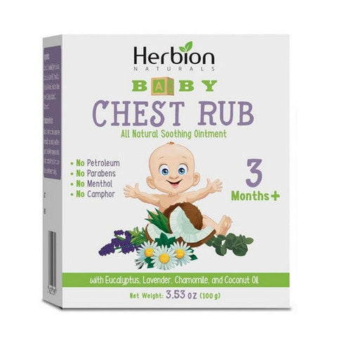 Herbion Naturals, Baby Chest Rub, 3.53 Oz Herbion Naturals