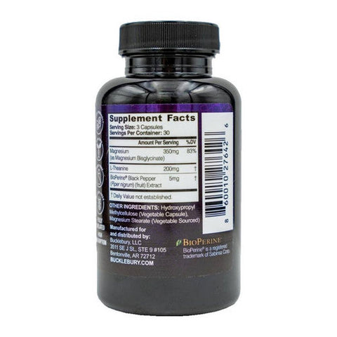 Bucklebury, Magnesium Glycinate With L-Theanine, 90 Caps