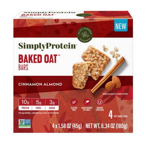 Silk, Cinnamon Almond Baked Oat Bar, 6.34 Oz (Case Of 6) Silk