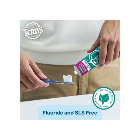 Tom's Of Maine, Antiplaque And Whitening Fluoride Free Toothpaste Spearmint, 4.5 Oz (Case Of 6) Tom's Of Maine
