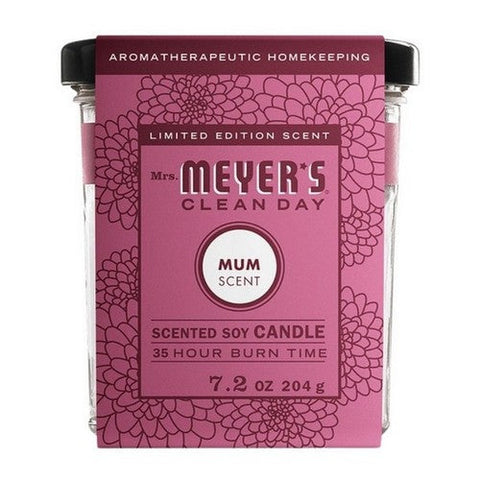 Mrs. Meyer's, Clean Day Soy Candle Mum Scent, 7.2 Oz (Case Of 6) Mrs. Meyer's