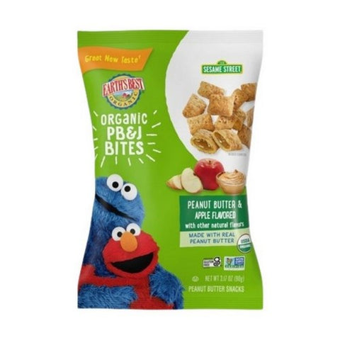 Earth's Best, PB and J Apple Bites, 3.17 Oz (Case Of 6) Earth's Best
