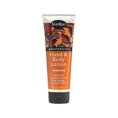 Shikai, Moisturizing Hand And Body Lotion Sandalwood, Sandalwood Amber 8 OZ