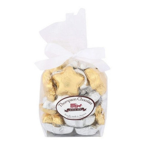 Thompson Chocolate, Dark Chocolate Christmas Stars, 8 Oz (Case Of 6)