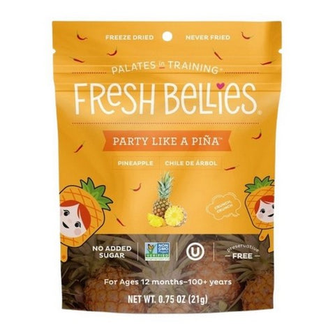 Fresh Bellies, Party Like A Pineapple Snack, 0.75 Oz (Case Of 6)