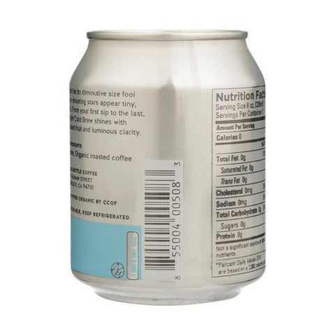Blue Bottle Coffee, Cold Brew Coffee, 8 Oz (Case Of 12) Blue Bottle Coffee