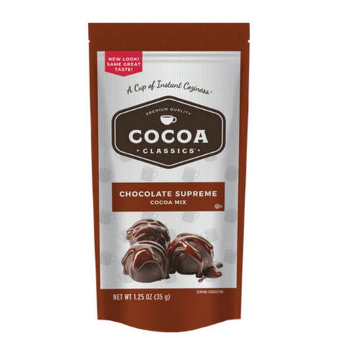 Cocoa Classics, Chocolate Supreme Cocoa Mix, 1.25 Oz (Case Of 12) Cocoa Classics