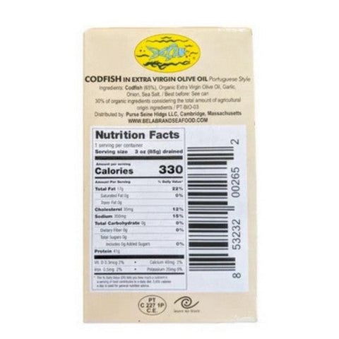 Bela, Codfish In Extra Virgin Olive Oil, 4.25 Oz (Case Of 6) Bela