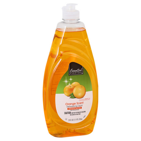 Dishwashing Liquid Antibacterial Hand Soap Orange Scent Ultra Concentrated 24 Oz (Case Of 9) by Essential Everyday