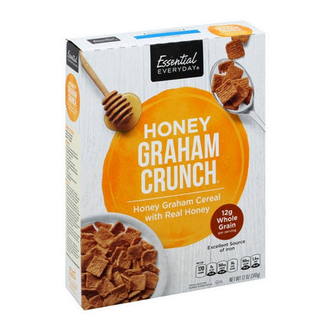 Honey Graham Crunch Cereal 12 Oz (Case Of 12) by Essential Everyday