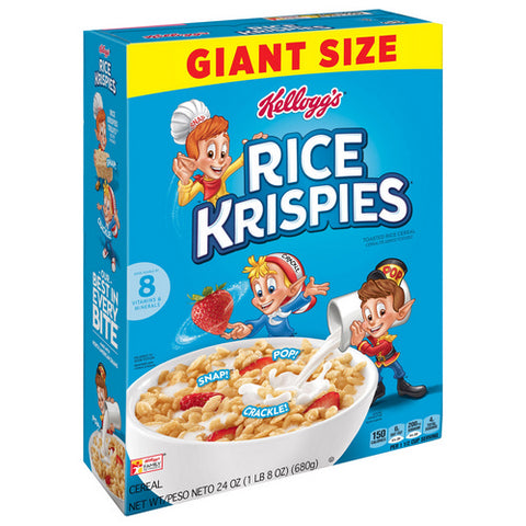 Rice Krispies Cereal Giant Size 24 Oz (Case Of 8) by Kellogg's