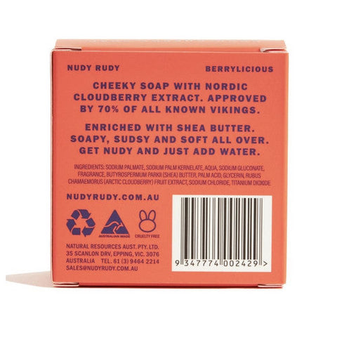 Nudy Rudy, Berrylicious Soap Bar, 4.2 Oz