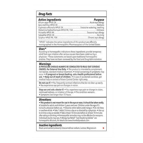 TRP Company, Allergy Eye Relief Fast Dissolve Tablets, 48 Count