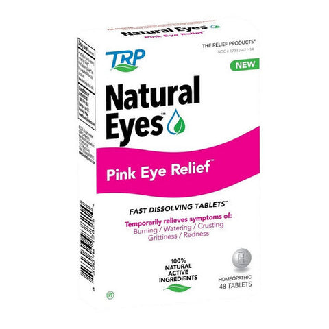TRP Company, Natural Eyes Pink Eye Relief Fast Dissolving Tablets, 48 Count TRP Company