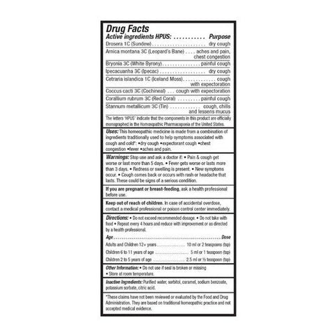 Homeolab, Real Relief Cough And Cold Syrup, 3.4 Oz Homeolab