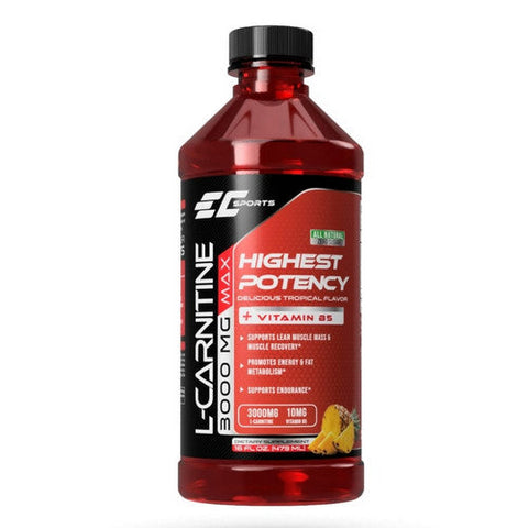 EC Sports, L-Carnitine, 3000 Mg, 16 Oz