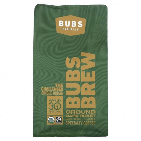 Bubs Naturals, Challenger Coffee Dark Roast Ground, 12 Oz Bubs Naturals