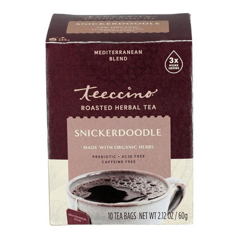 Teeccino, Snickerdoodle Chicory Herbal Tea, 10 Bags Teeccino