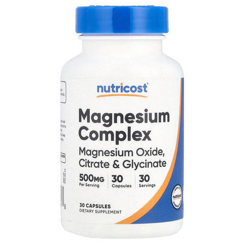 Nutricost, Magnesium Complex Capsules, 500 Mg, 30 Caps Nutricost