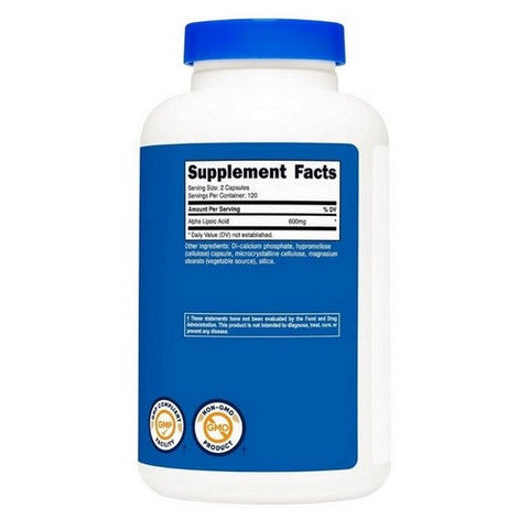 Nutricost, Alpha Lipoic Acid Capsules, 600 Mg, 240 Count Nutricost