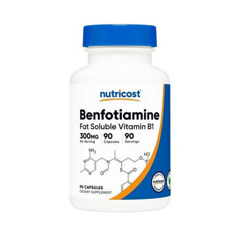 Nutricost, Benfotiamine Capsules, 300 Mg, 90 Count