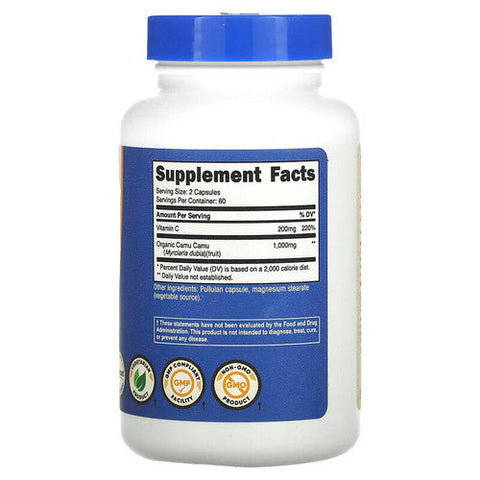 Nutricost, كبسولات Camu Camu MWO، 500 ملجم، 120 قرصًا