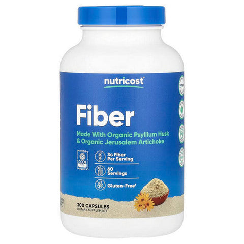 Nutricost, Fiber Capsules MWO, 600 Mg, 300 Capsules Nutricost