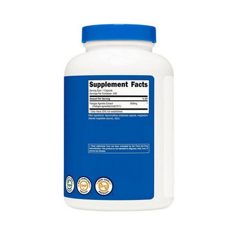 Nutricost, كبسولات Fadogia Agrestis، 600 مجم، 240 قرصًا