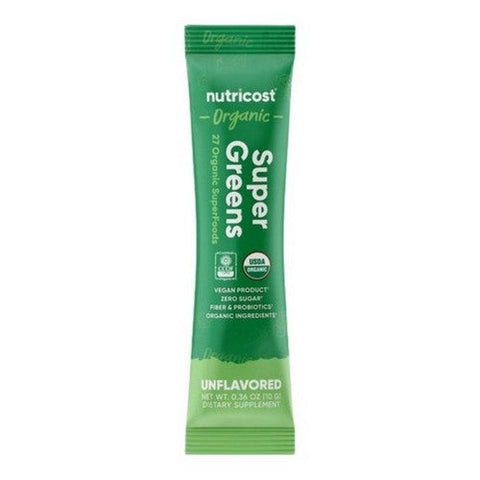 Nutricost, Organic Super Greens Powder Unflavored, 1 Packet Nutricost