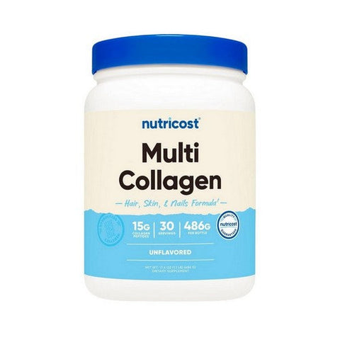 Nutricost, Multi Collagen Protein Complex Unflavoured, 1.1 Lb Nutricost