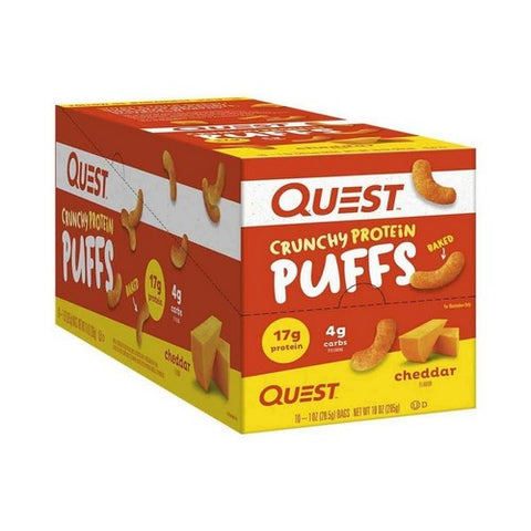 Quest Nutrition, Crunchy Protein Puffs Cheddar Flavor, 28.5 Grams (Pack Of 10) Quest Nutrition
