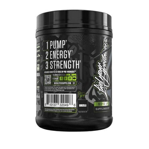 Ryse Supplements, Godzilla Pre Workout Green Apple, 790 Grams Ryse Supplements