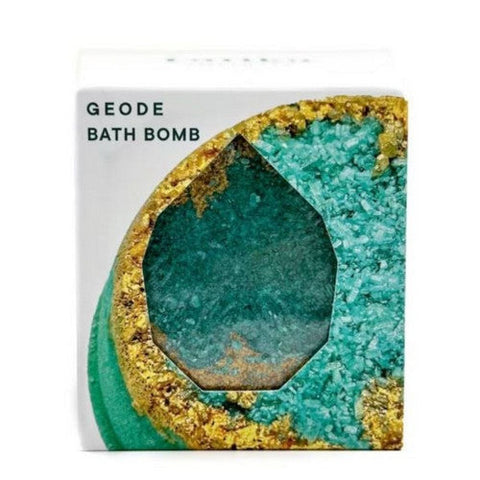 Latika Soap, Geode Bath Bomb Emerald, 1 Count Latika Soap